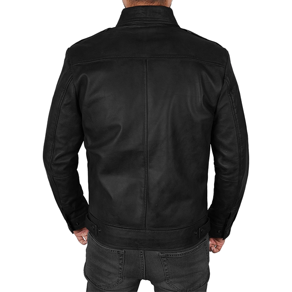 Men’s Black Real Leather Jacket
