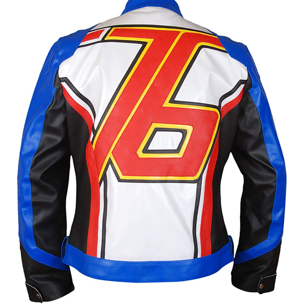 Kid’s Overwatch Soldier John Jack Morrison Faux Leather Jacket Blue