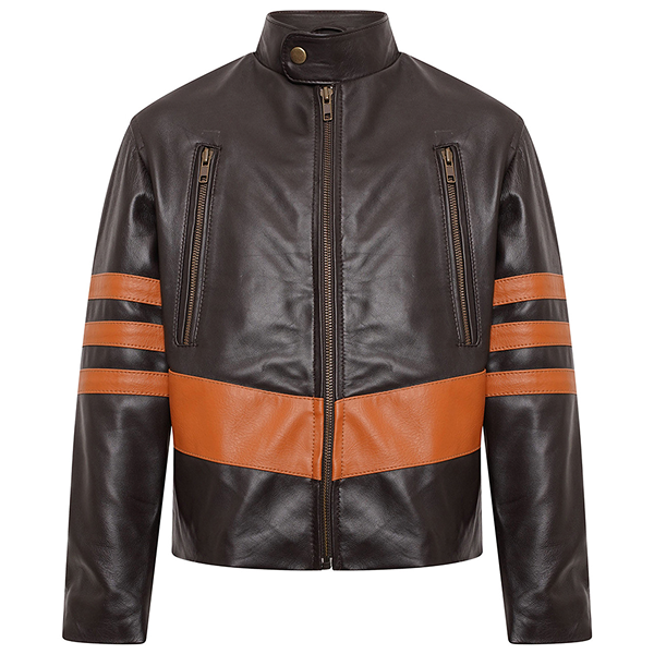 Kid’s X-Men Wolverine Brown Leather Jacket