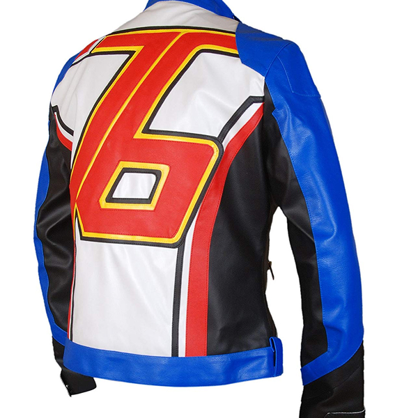 Kid’s Overwatch Soldier John Jack Morrison Faux Leather Jacket Blue