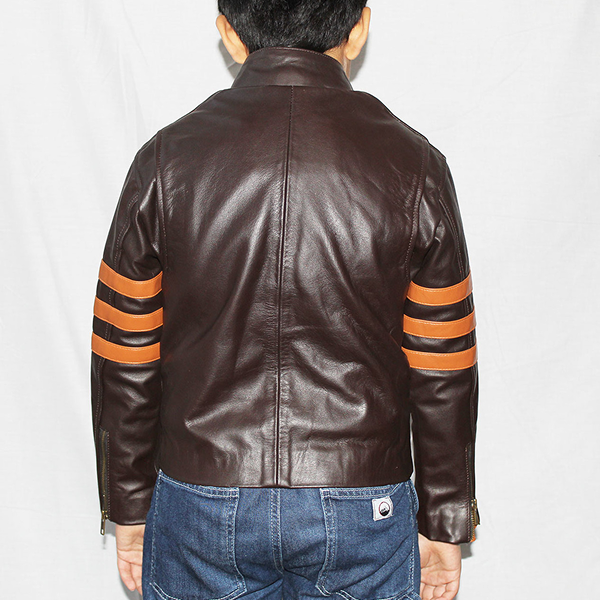 Kid’s X-Men Wolverine Brown Leather Jacket