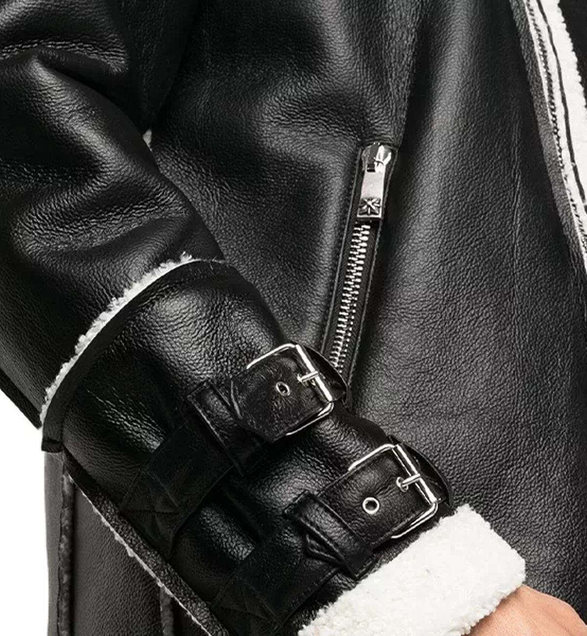 men black shearling faux leather jacket men black shearling faux leather jacket