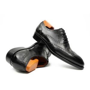 black men’s goodyear welted brogue leather shoes